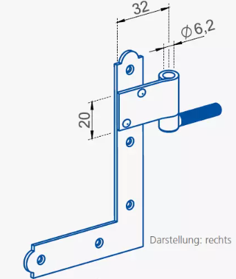 TESTPhT - GSG Winkelband komplett | mit Einbohrangel