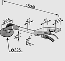 Flextools Giraffe GE 5 Wand- und Deckenschleifer + Schleifpapier