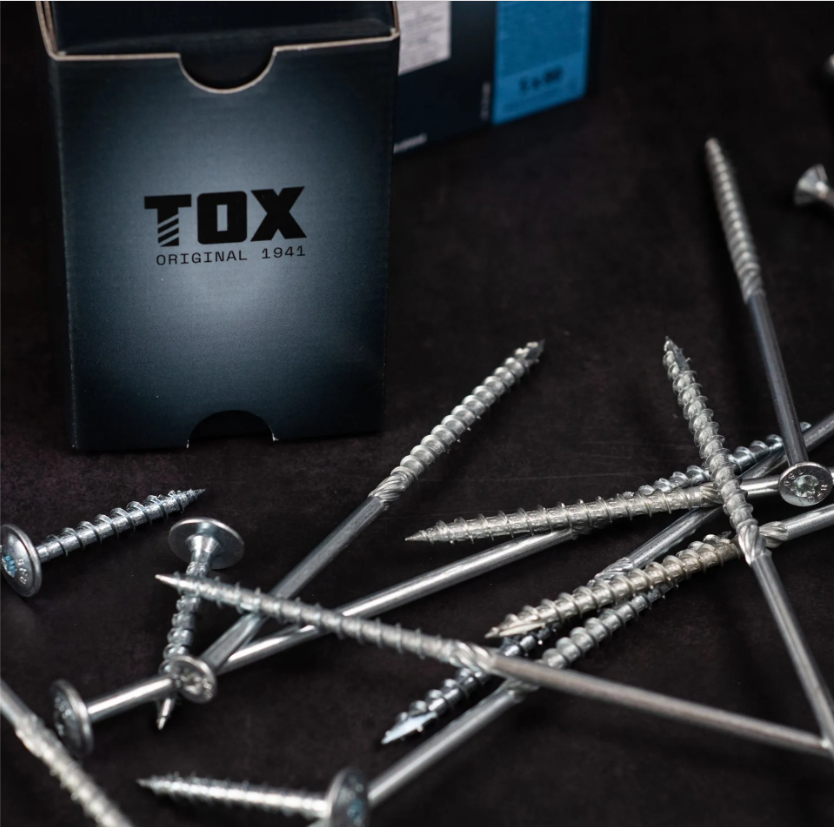 Holzbauschrauben mit Tellerkopf Torx hell verzinkt ⌀ 8,0 mm