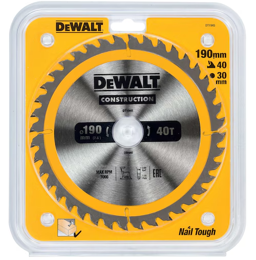 DeWalt Kreissägeblatt | 190/30 mm | 40 WZ