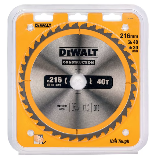 DeWalt Kreissägeblatt | 216/30 mm | 40 WZ