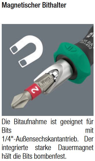 WERA Bithalter mit Ratschenfunktion und Bits 838 RA S/4 Christmas 2025