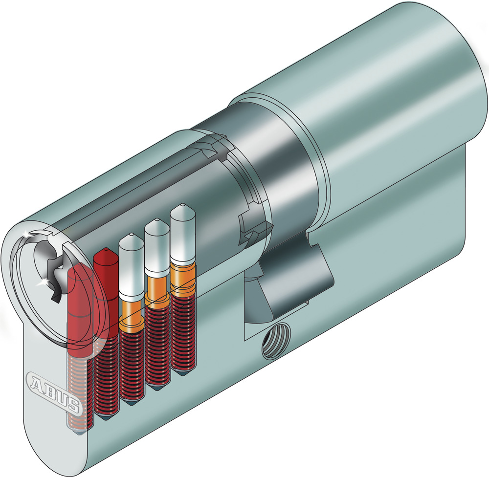 TESTPhT - ABUS Profilzylinder A93NG | mit Not- und Gefahrenfunktion | inkl. 3 Schlüssel | verschiedenschließend