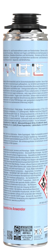 FISCHER Pistolenschaum PUP S 750 B2 Profi 750ml