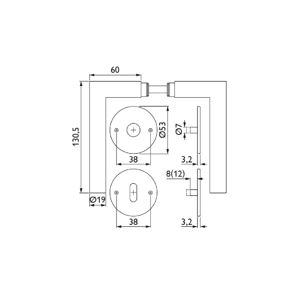 Neu_HERMAT Flach-CLIP Garnitur BASIC 02 | Classic Black