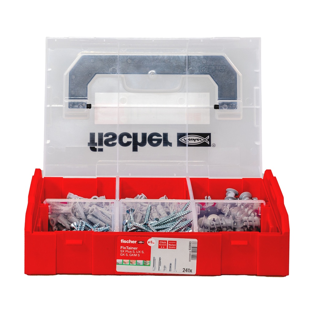 FISCHER Dübelbox L-BOXX mini DuoPower + Schraube