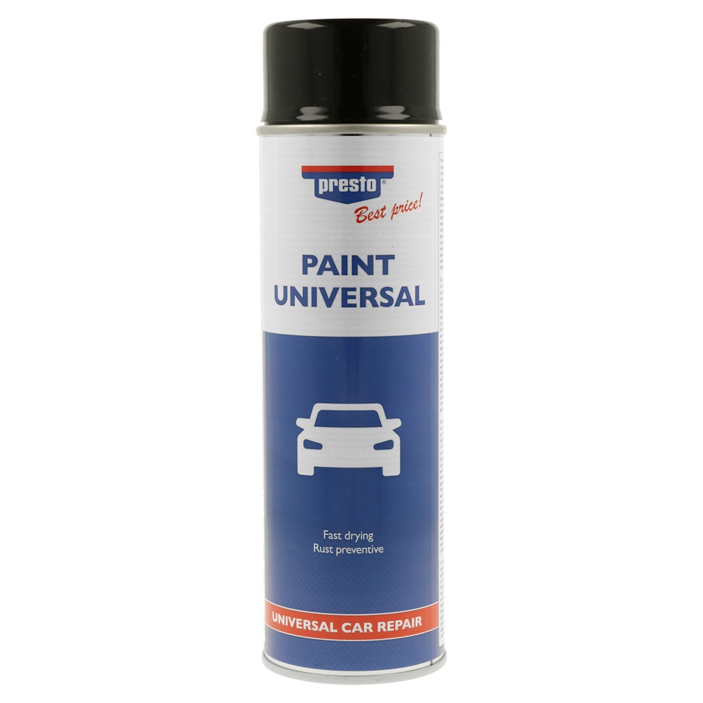 Presto Best Price Autolack | Schwarz glänzend | 500 ml
