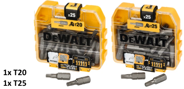 DeWalt Bitboxen Set: TX20 + TX25