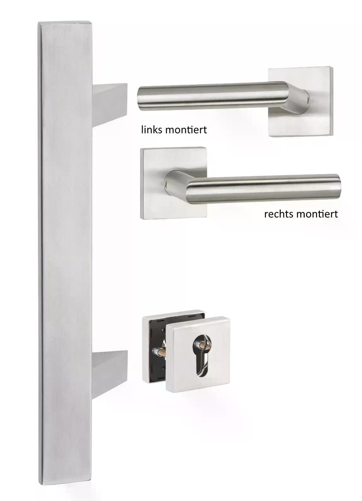 Hermat Haustürbeschlag | Haustürgriff | DIN LINKS