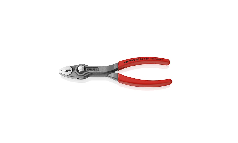 KNIPEX TwinGrip Frontgreifzange | Typ 8201 | 150 mm | schwarz atramentiert