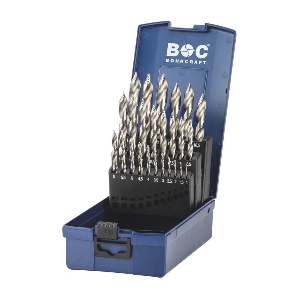 BOHRCRAFT TURBO STEP | HSS-G | 19-tlg. Spiralbohrer-Satz