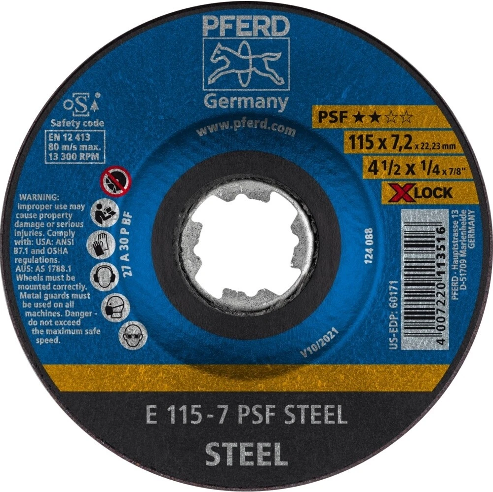 PFERD Schruppscheiben PSF STEEL X-LOCK
