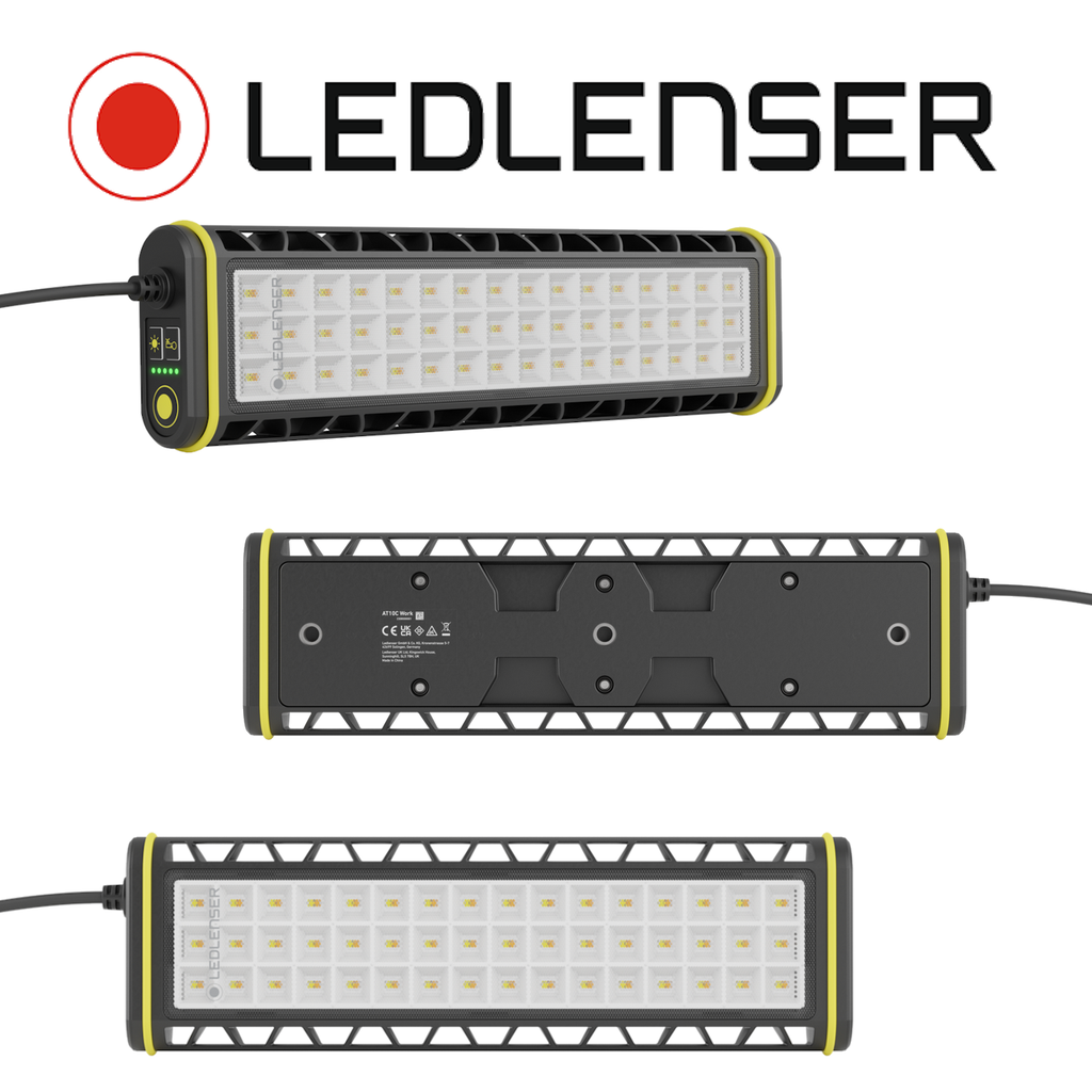 LEDLENSER Baustrahler AT10C Work mit Zubehör im Koffer