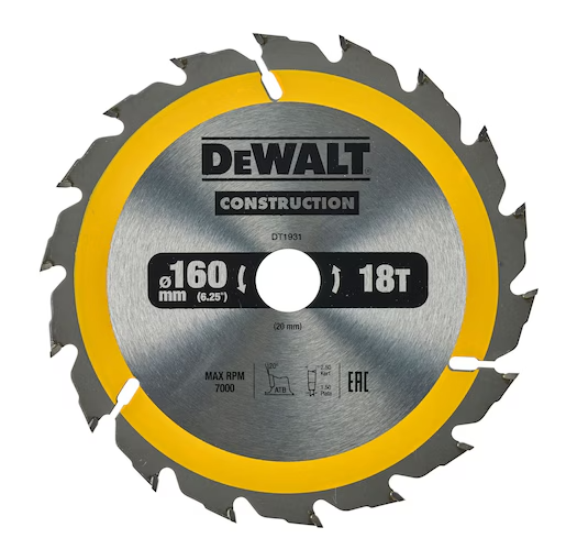 DeWalt Kreissägeblatt | 160/20 mm | 18 WZ