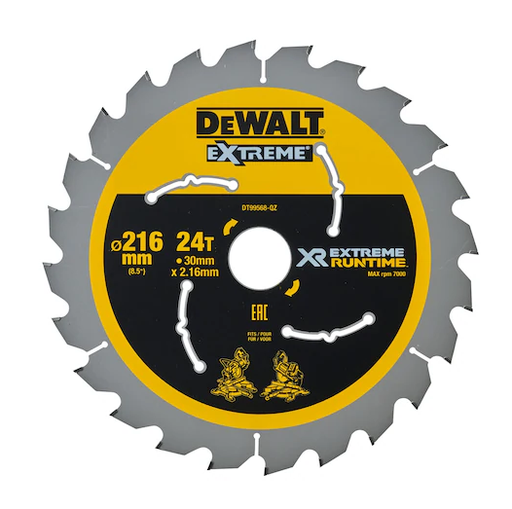 [72403DT99568] DeWalt XR Extreme Runtime Kreissägeblatt | 216 / 30mm | 24 WZ / FZ