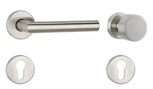 [738503011] Hermat Wechselgarnitur | mit Rosette / Knopf | 1802 BASIC 02