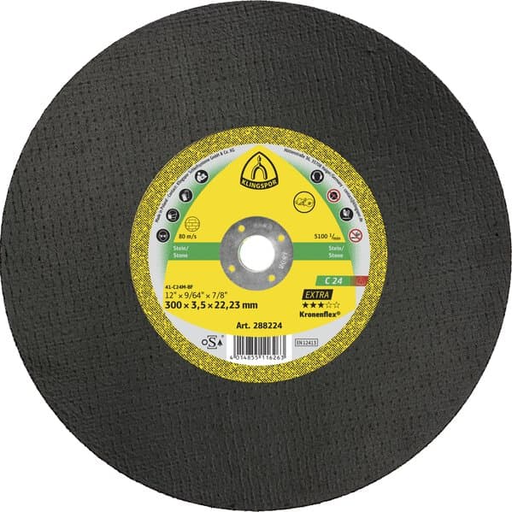 KLINGSPOR Großtrennscheibe C24 | Pack = 10 Stück