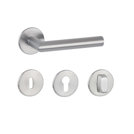 HERMAT Flach-CLIP Garnitur BASIC 02 | Edelstahl matt