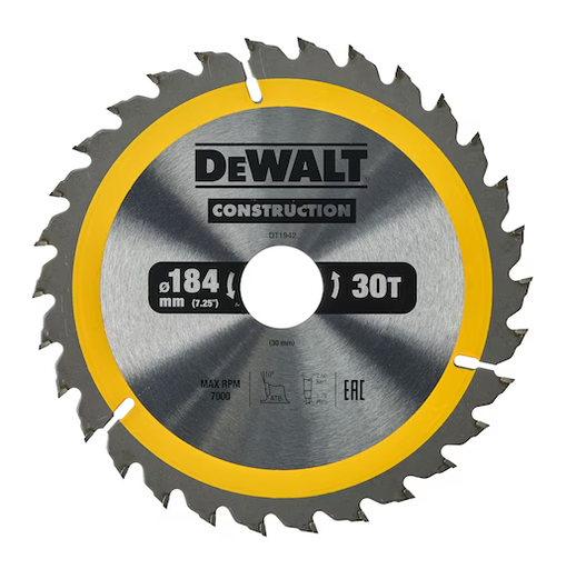 [72403DT1942] DeWalt Kreissägeblatt | 184/30 mm | 30WZ
