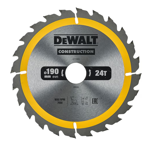 [72403DT1944] DeWalt Kreissägeblatt | 190/30 mm | 24 WZ
