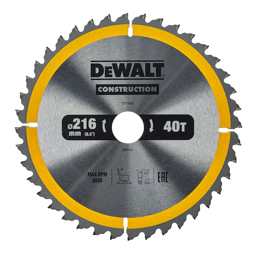 [72403DT1953] DeWalt Kreissägeblatt | 216/30 mm | 40 WZ